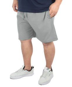 Short Bermuda Tactel Elastano Extra Grande Plus size Liso Gelo